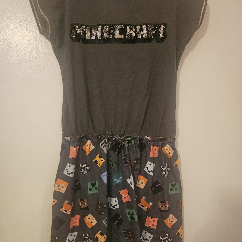 Minecraft Gray and Multicolor Dress